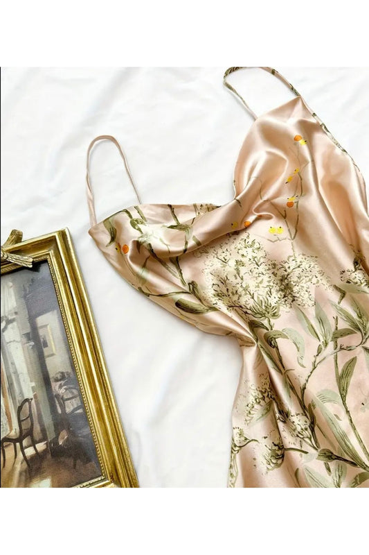 Ley Degaje Yaka Saten Pijama Takımı 2li