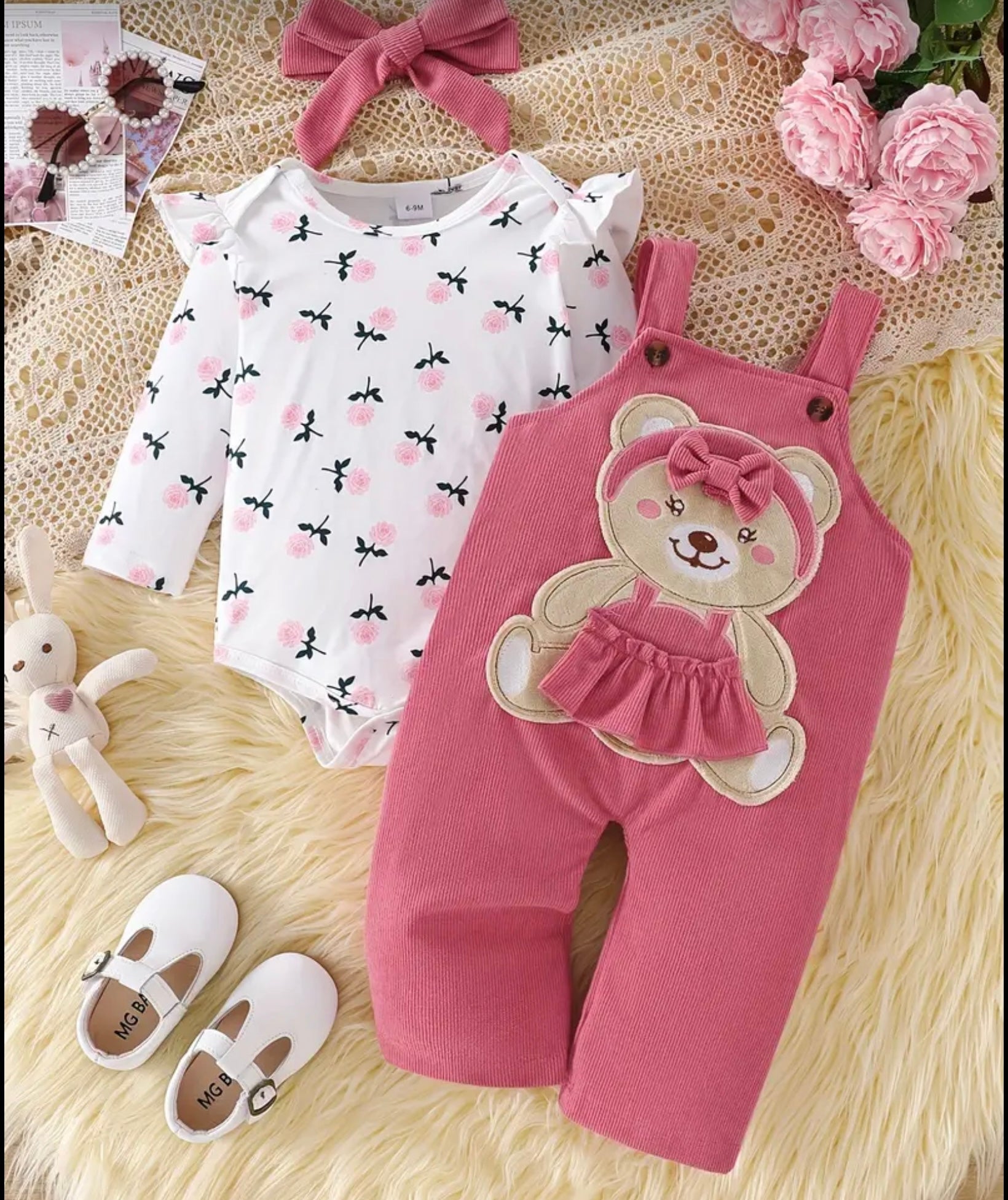 Léy Bebe Uzun Kollu Tulum Seti (6-9 Aylık)