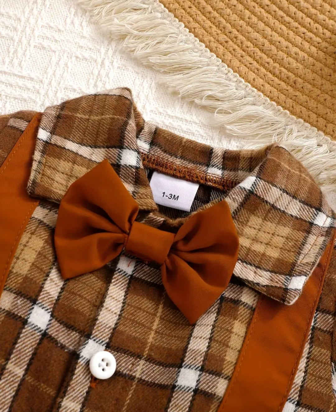 Ley Bebe Ekose Yaka Tulum (12-18 Aylık)