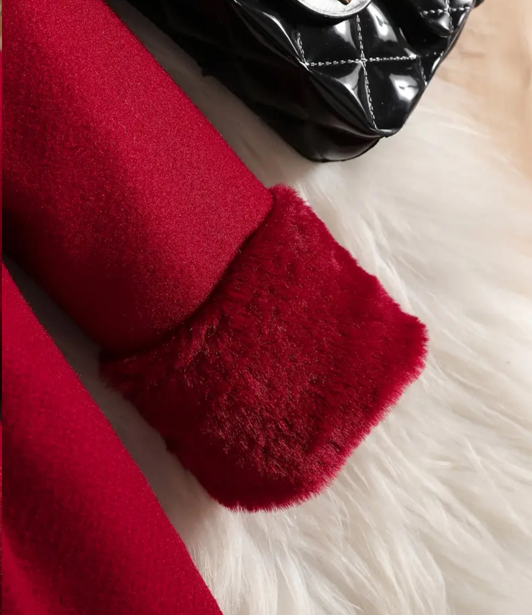 Ley Bebe Fiyonklu Peluş Yaka Kaban