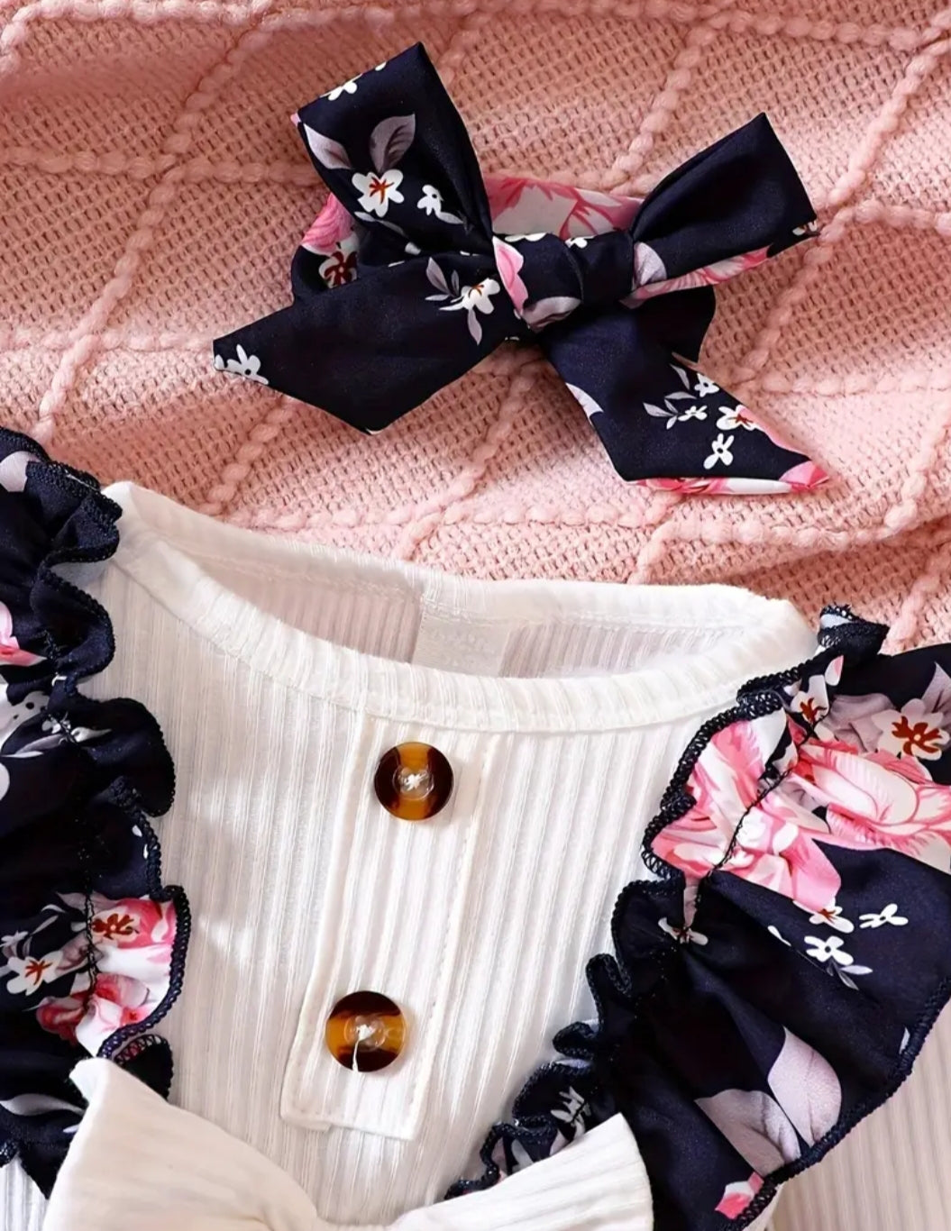 Ley Bebe Floral Tulum Seti (12-18 Aylık)