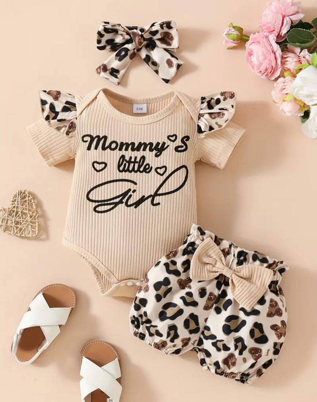 Ley Bebe Renk Bloklu Şortlu 3Parça Takım